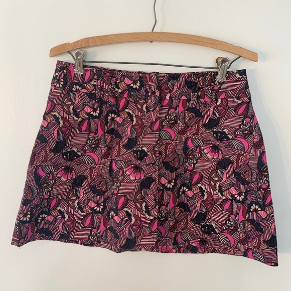 Zara Button Front Floral Mini Skirt Size M - Picture 1 of 3